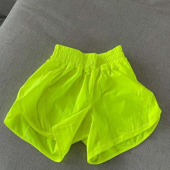 Lululemon Track Shorts in Highlight Yellow - Picture 2 of 7